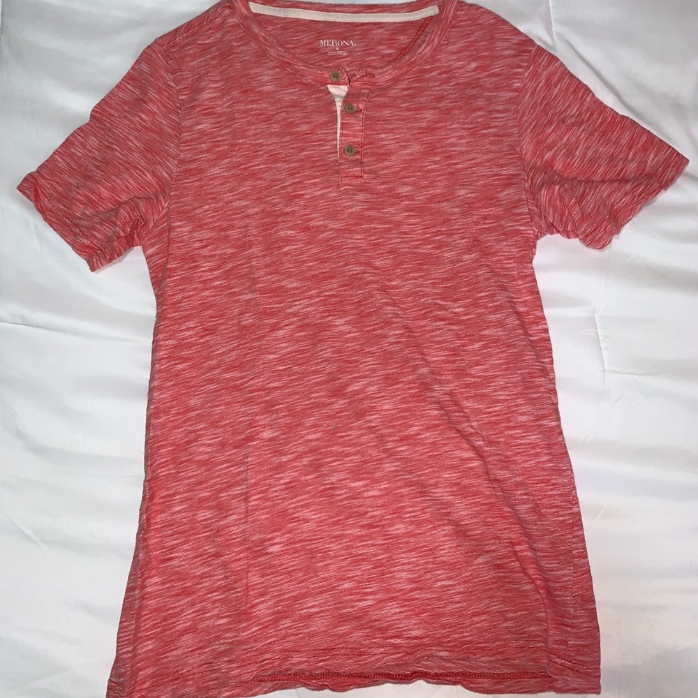 Merona Bright Red Short Sleeve Small